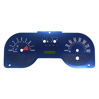 US Speedo® - Aqua Edition Gauge Face Kit, 140 MPH, 8000 RPM