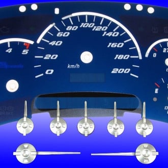 US Speedo® - Aqua Edition Gauge Face Kit, 200 KMH