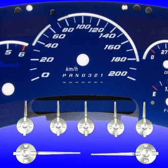 US Speedo® - Aqua Edition Gauge Face Kit, 200 KMH