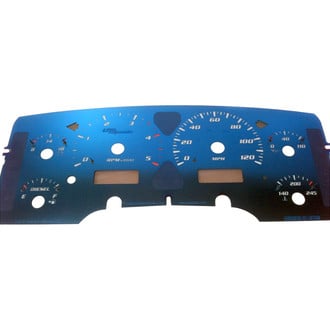 US Speedo® - Aqua Edition Gauge Face Kit, 120 MPH, 5000 RPM
