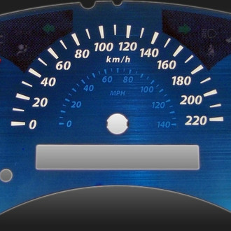 US Speedo® - Aqua Edition Gauge Face Kit, 7000 RPM