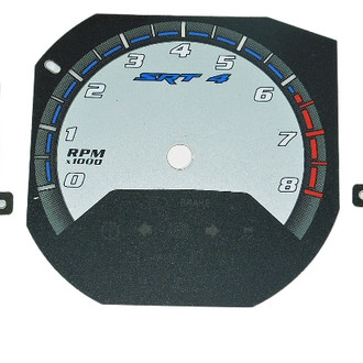 US Speedo® - Daytona Edition Gauge Face Kit, Silver, 180 MPH