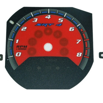 US Speedo® - Daytona Edition Gauge Face Kit, Red, 180 MPH