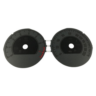 US Speedo® - Daytona Edition Gauge Face Kit, Black, 160 MPH