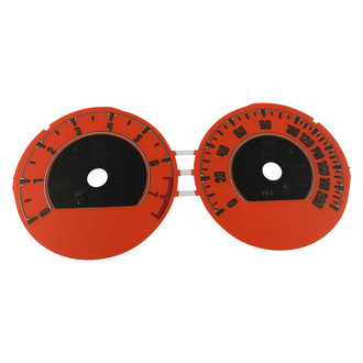 US Speedo® - Daytona Edition Gauge Face Kit, Black, 160 MPH
