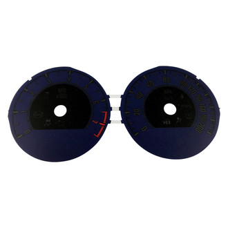 US Speedo® - Daytona Edition Gauge Face Kit, Black, 160 MPH