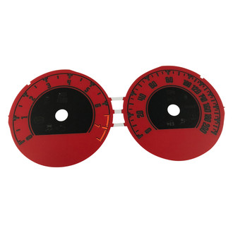 US Speedo® - Daytona Edition Gauge Face Kit, Black, 160 MPH