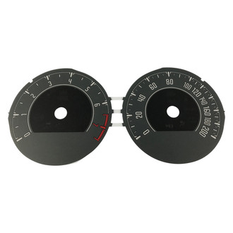 US Speedo® - Daytona Edition Gauge Face Kit, White, 160 MPH