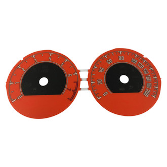 US Speedo® - Daytona Edition Gauge Face Kit, White, 160 MPH