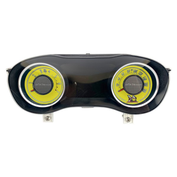 US Speedo® - Daytona Edition Gauge Face Kit, Yellow, 180 MPH