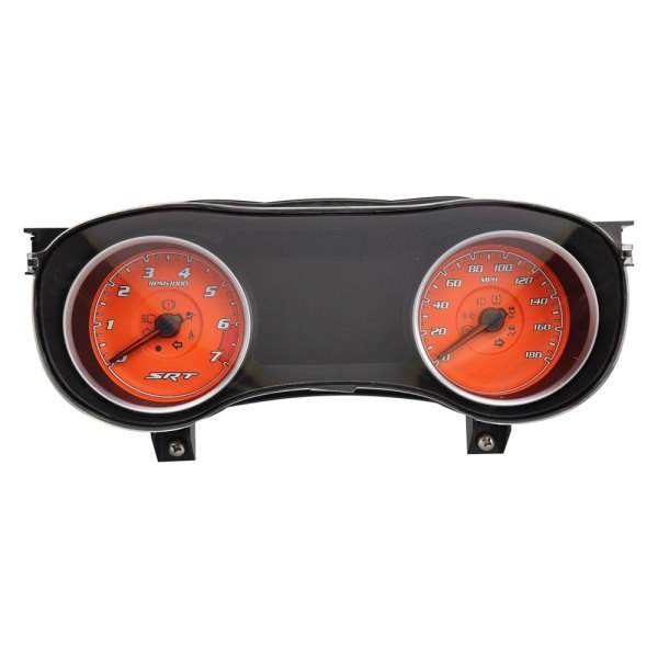 US Speedo® - Daytona Edition Gauge Face Kit, Orange, 180 MPH
