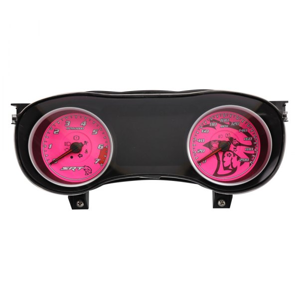 US Speedo® - Daytona Edition Gauge Face Kit, Pink, 200 MPH