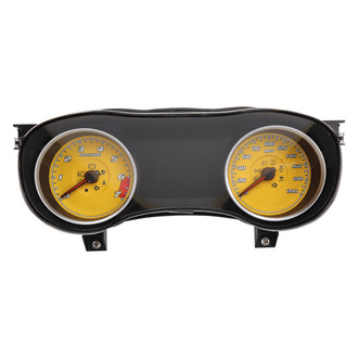 US Speedo® - Daytona Edition Gauge Face Kit, Yellow, 200 MPH