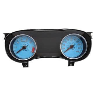 US Speedo® - Daytona Edition Gauge Face Kit, Blue, 200 MPH