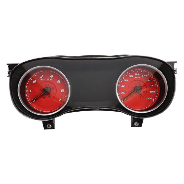 US Speedo® - Daytona Edition Gauge Face Kit, Red, 200 MPH