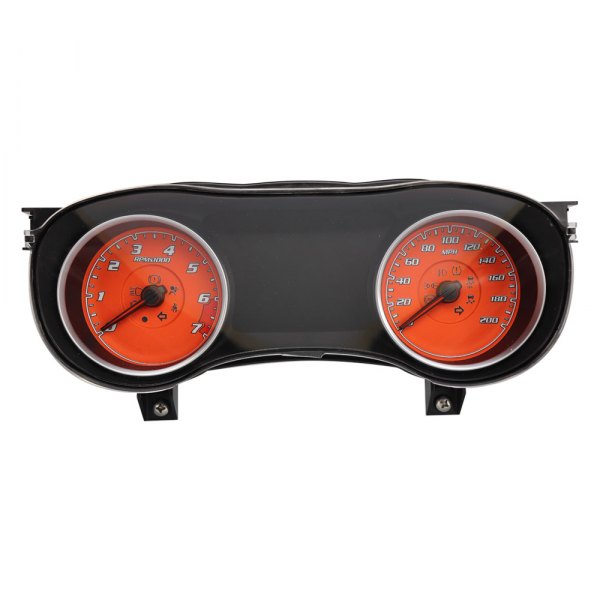 US Speedo® - Daytona Edition Gauge Face Kit, Orange, 200 MPH