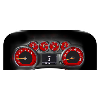 US Speedo® - Daytona Edition Gauge Face Kit, Red, 140 MPH