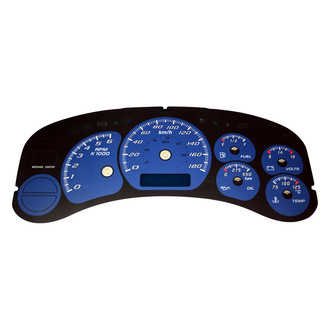 US Speedo® - Daytona Edition Gauge Face Kit, Blue, 100 MPH