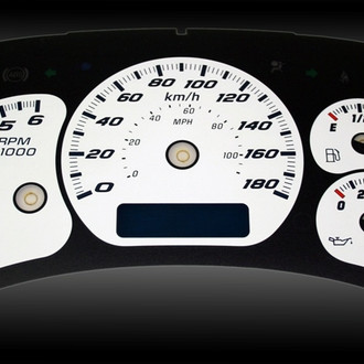 US Speedo® - Daytona Edition Gauge Face Kit, White, 100 MPH