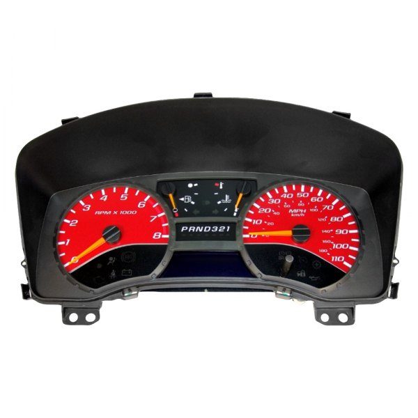 US Speedo® - Daytona Edition Gauge Face Kit, Red, 110 MPH