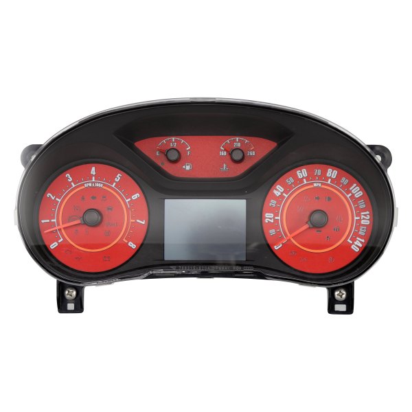 US Speedo® - Daytona Edition Gauge Face Kit with White Night Lettering Color, Red, 140 MPH, 8000 RPM