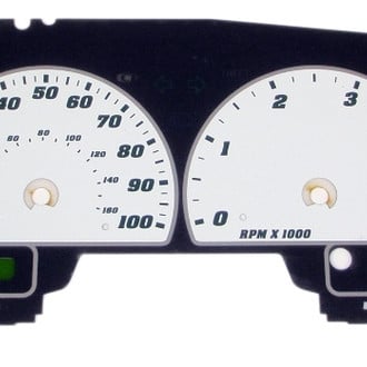 US Speedo® - Daytona Edition Gauge Face Kit, White