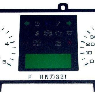 US Speedo® - Daytona Edition Gauge Face Kit, White