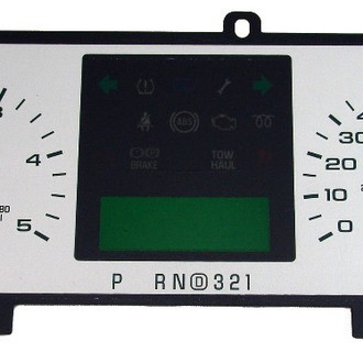 US Speedo® - Daytona Edition Gauge Face Kit, Silver
