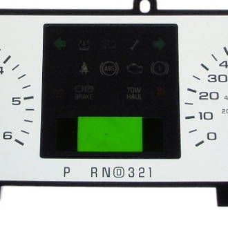 US Speedo® - Daytona Edition Gauge Face Kit, White