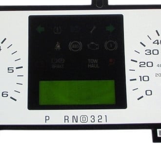 US Speedo® - Daytona Edition Gauge Face Kit, White