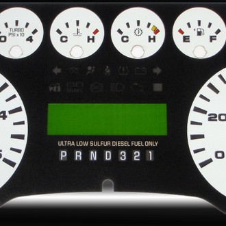 US Speedo® - Daytona Edition Gauge Face Kit, White