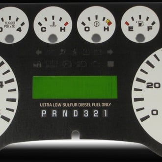 US Speedo® - Daytona Edition Gauge Face Kit, Silver
