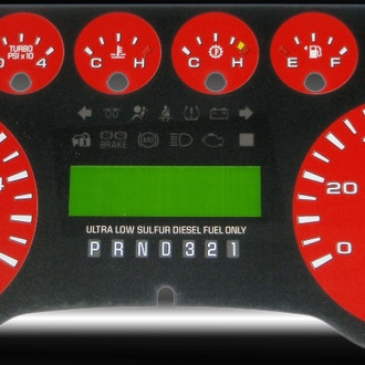 US Speedo® - Daytona Edition Gauge Face Kit, Red