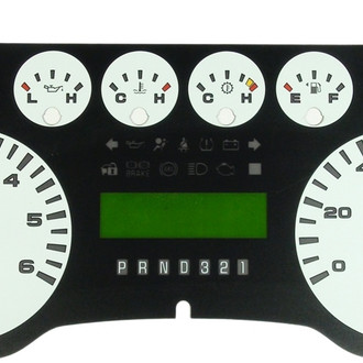 US Speedo® - Daytona Edition Gauge Face Kit, White