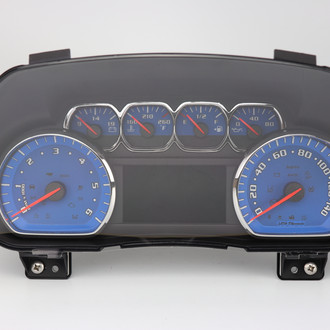 US Speedo® - Daytona Edition Gauge Face Kit, Blue, 140 MPH