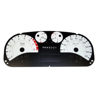 US Speedo® - Daytona Edition Gauge Face Kit with White Night Lettering Color, White, 110 MPH