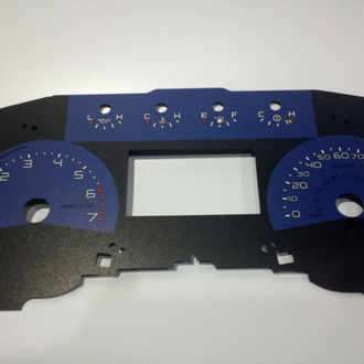 US Speedo® - Daytona Edition Gauge Face Kit with OEM Night Lettering Color, Blue, 160 MPH