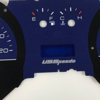 US Speedo® - Daytona Edition Gauge Face Kit with Window in Center, Blue, 120 MPH