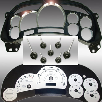 US Speedo® - Escalade Edition Gauge Face Kit (LED Ready), White, 120 MPH
