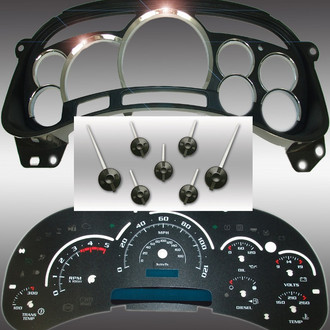 US Speedo® - Escalade Edition Gauge Face Kit, Black, 200 KMH