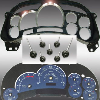 US Speedo® - Escalade Edition Gauge Face Kit (LED Ready), Blue, 120 MPH