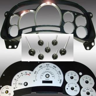 US Speedo® - Escalade Edition Gauge Face, Silver, 120 MPH