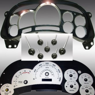 US Speedo® - Escalade Edition Gauge Face, Black, 120 MPH