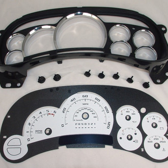 US Speedo® - Escalade Edition Gauge Face, White, 200 KMH