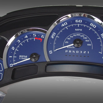 US Speedo® - Escalade Edition Gauge Face, Blue, 200 KMH