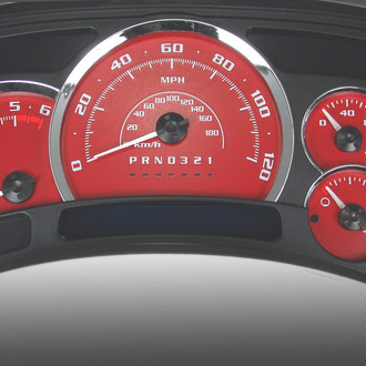 US Speedo® - Escalade Edition Gauge Face, Red, 200 KMH