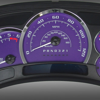 US Speedo® - Escalade Edition Gauge Face, Purple, 200 KMH