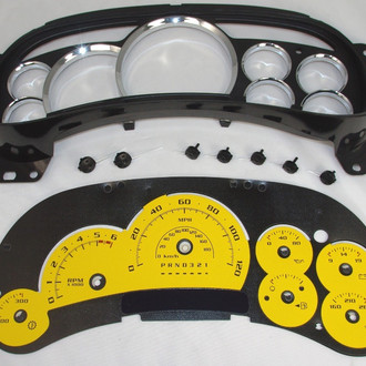 US Speedo® - Escalade Edition Gauge Face, Yellow, 120 MPH