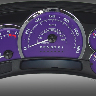 US Speedo® - Escalade Edition Gauge Face, Purple, 120 MPH