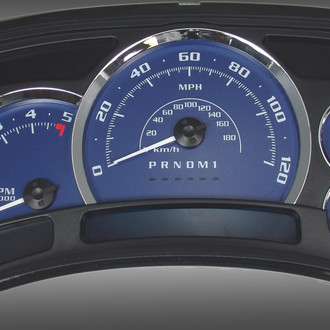 US Speedo® - Escalade Edition Gauge Face, Blue, 120 MPH